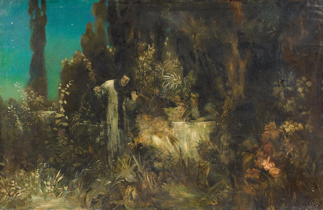 Nel giardino del monastero (1875)